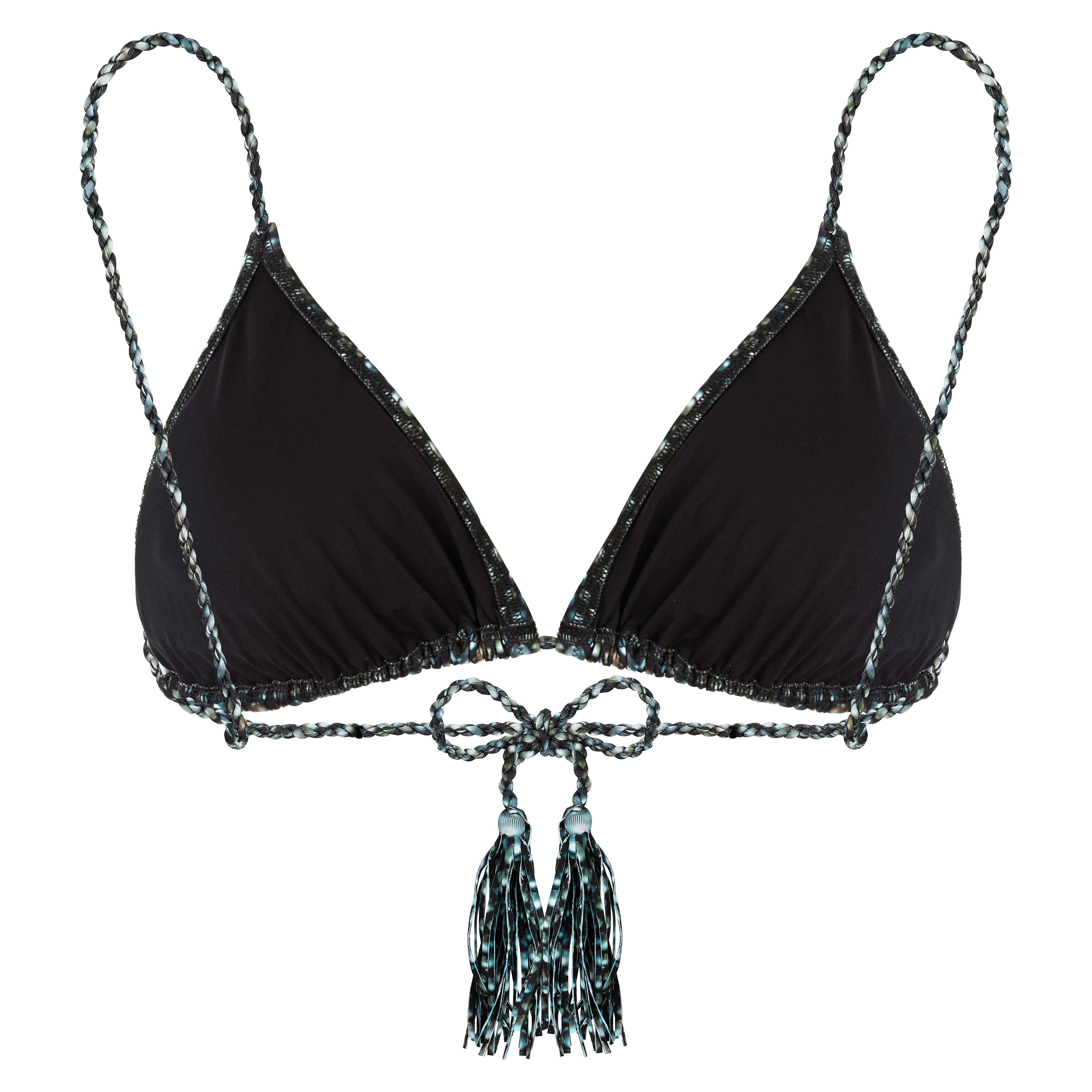 Women Rope Triangle Bikini Top Pearl - 2