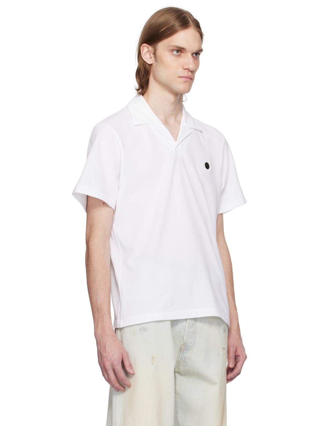 White Logo Polo - 2