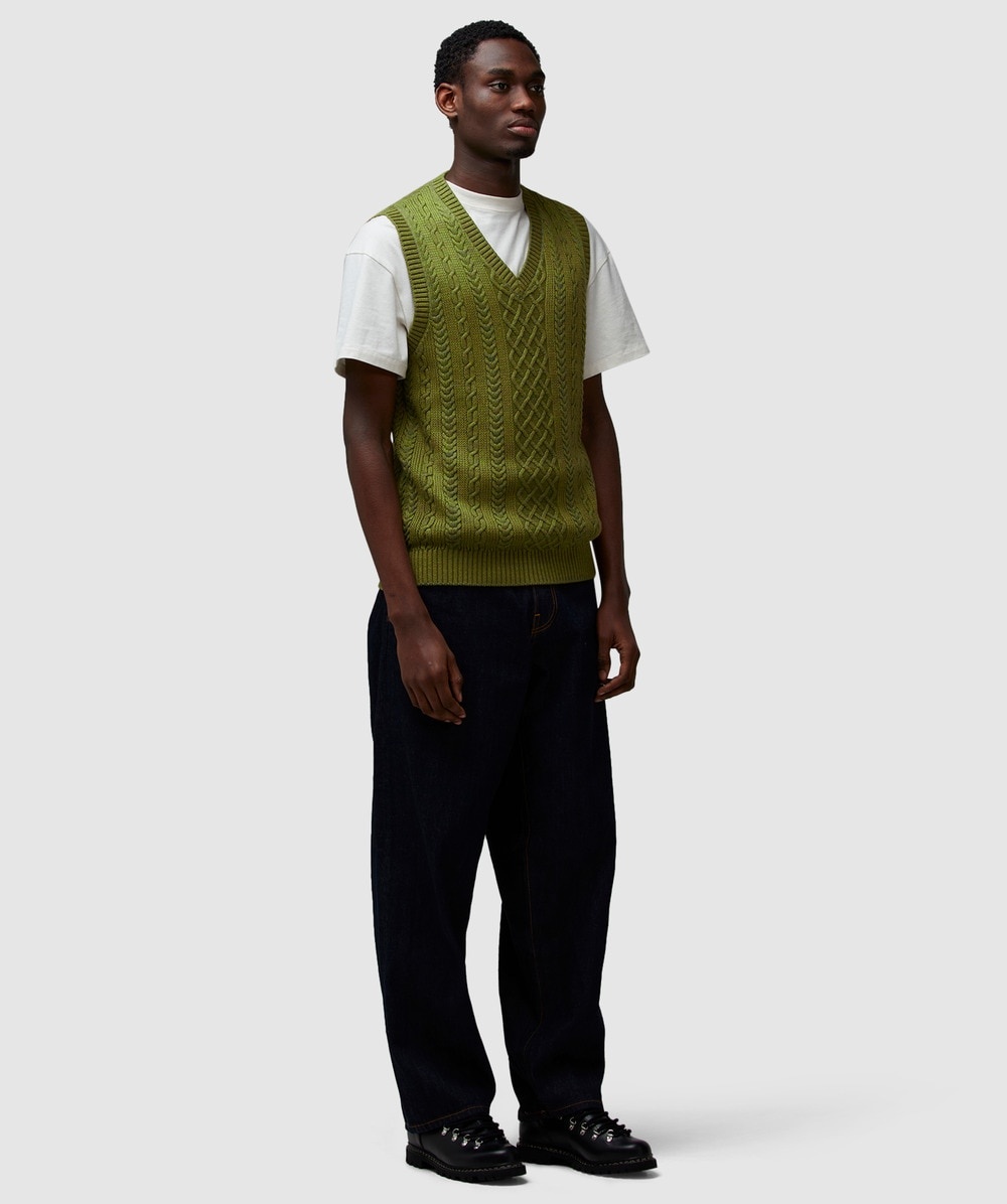 Alan pattern wool vest - 5