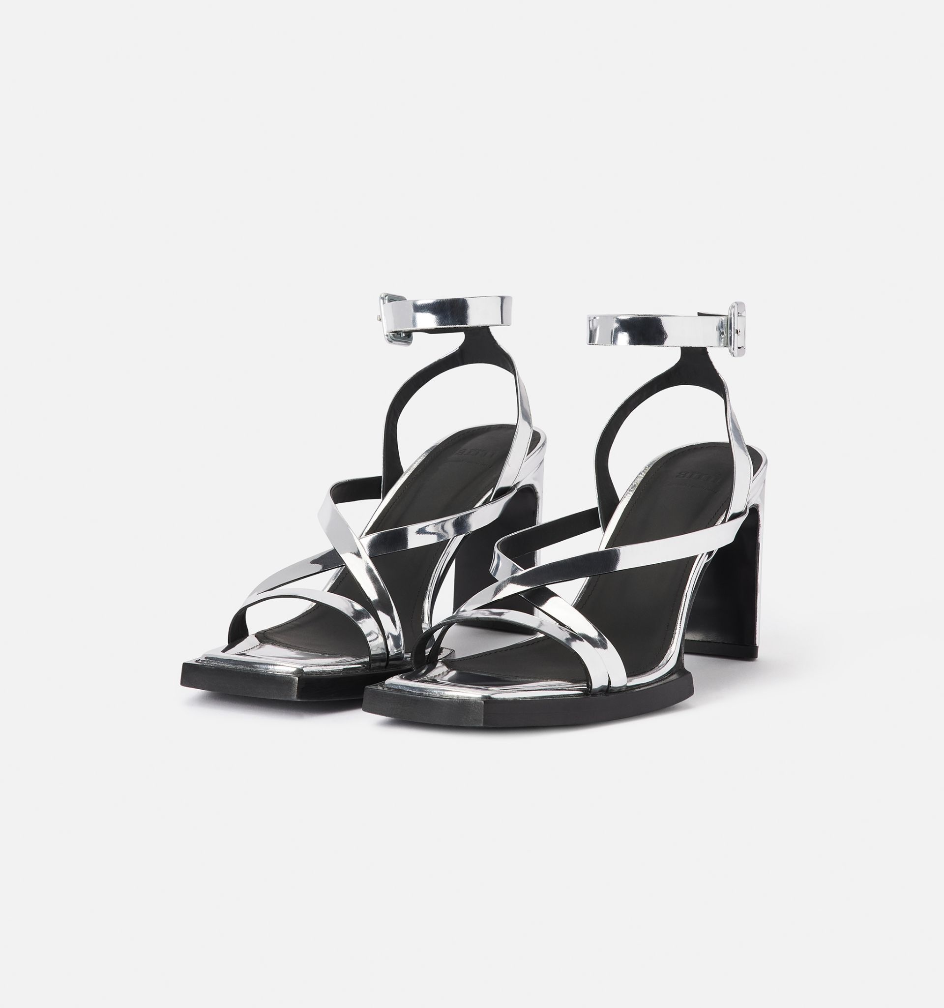 Multi Straps Heeled Sandals - 4