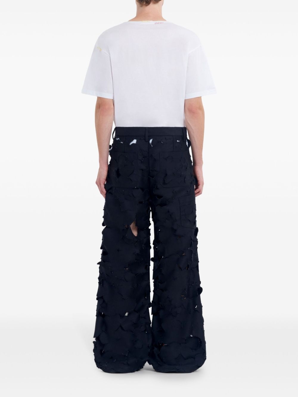 cut-out detailing trousers - 4