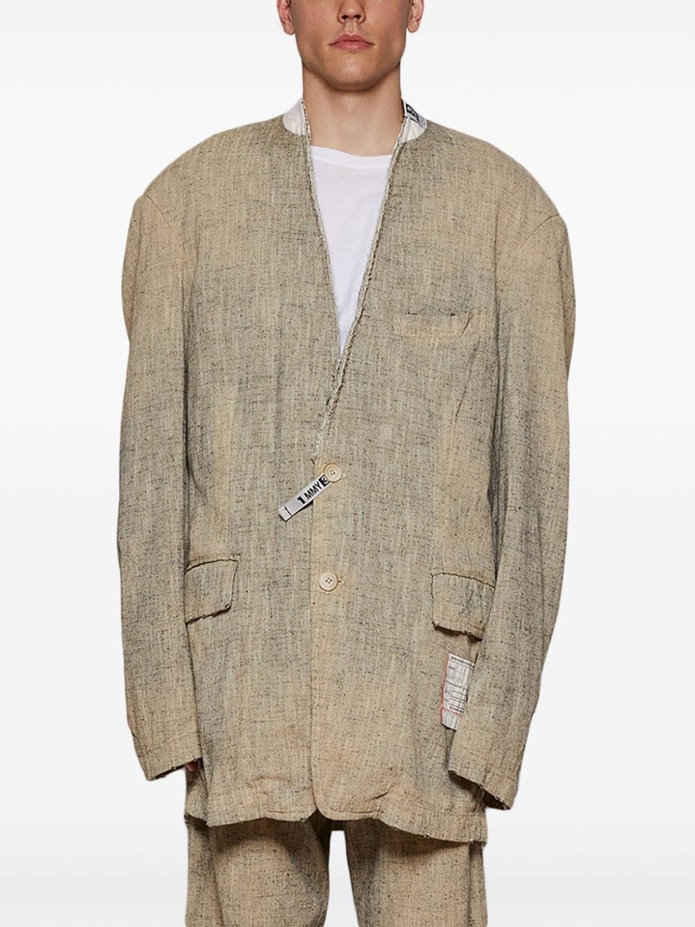 Slub tweed blazer - 3
