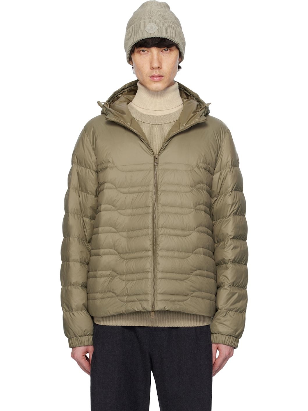 Khaki CP Archivio Creativo Aleso Down Jacket - 1