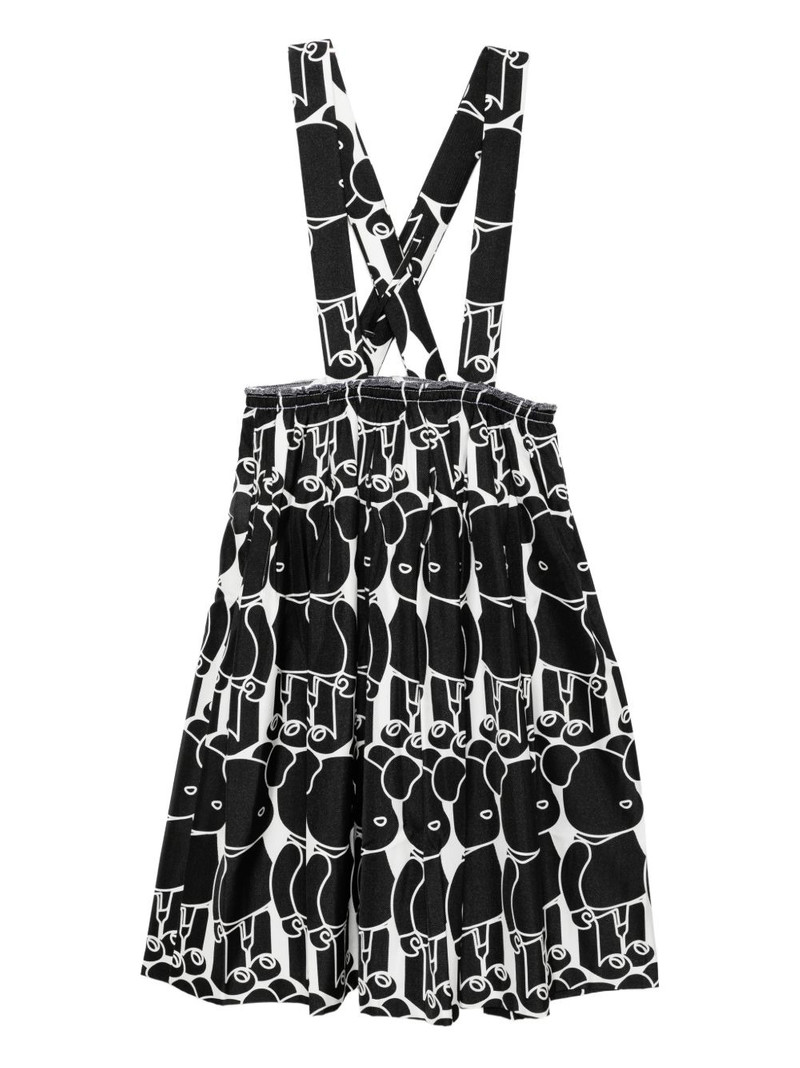 Bearbrick-printed skirt 1