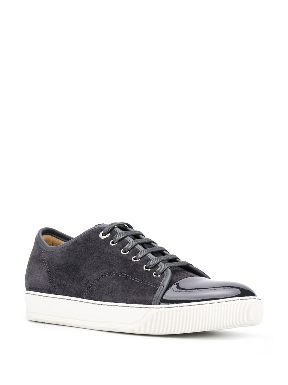 patent toe sneakers - 2