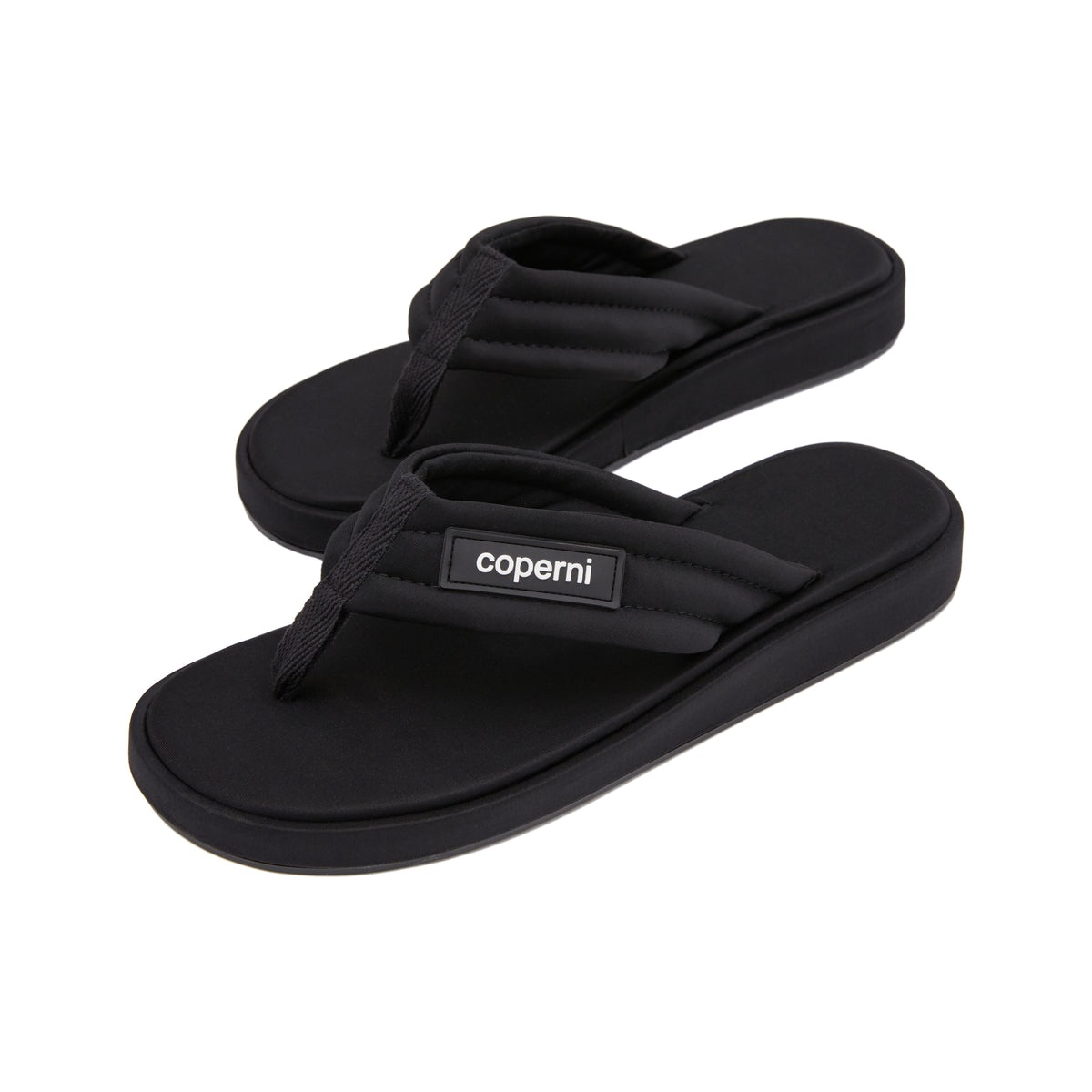 BRANDED FLIP FLOP (BLACK) - 1