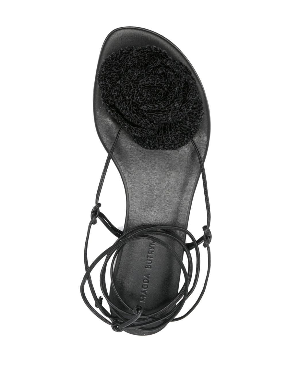 crochet-floral-appliquÃ© sandals - 4