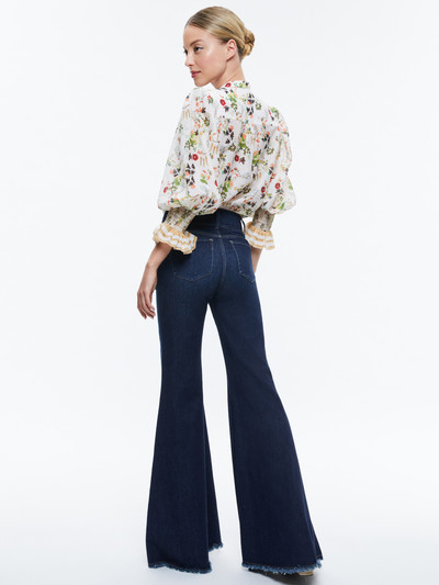 Alice + Olivia ILAN BUTTON FRONT BLOUSE outlook