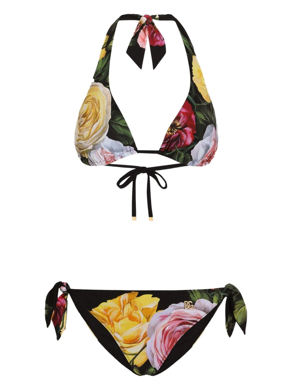 Dolce & Gabbana floral print bikini set - 1