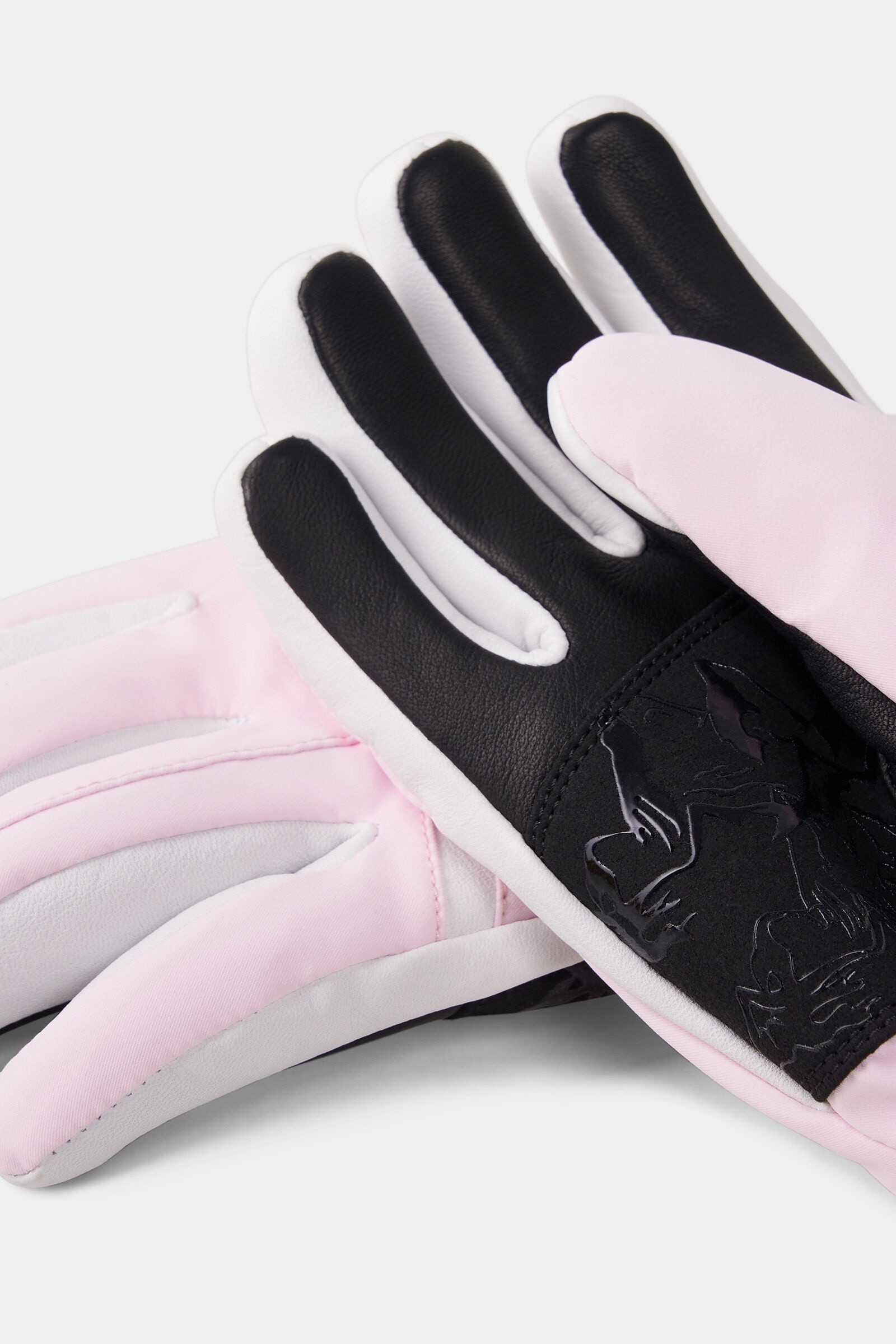 Hilla Gloves in Pink/White - 2