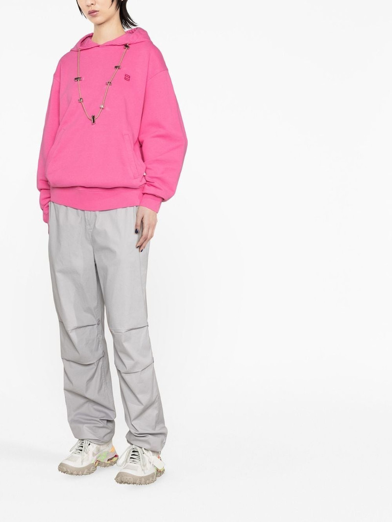 Ambush toggle-detail cotton hoodie outlook