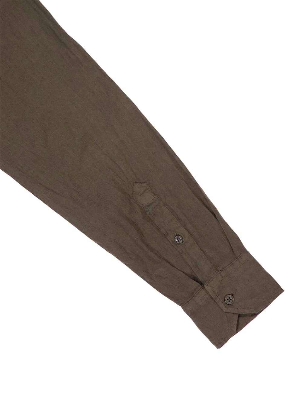 long-sleeved linen shirt - 4