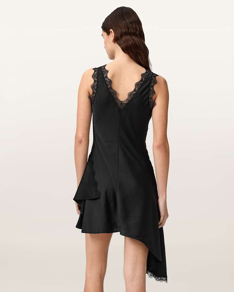 ILKA ASYMMETRIC LACE MINI DRESS 6