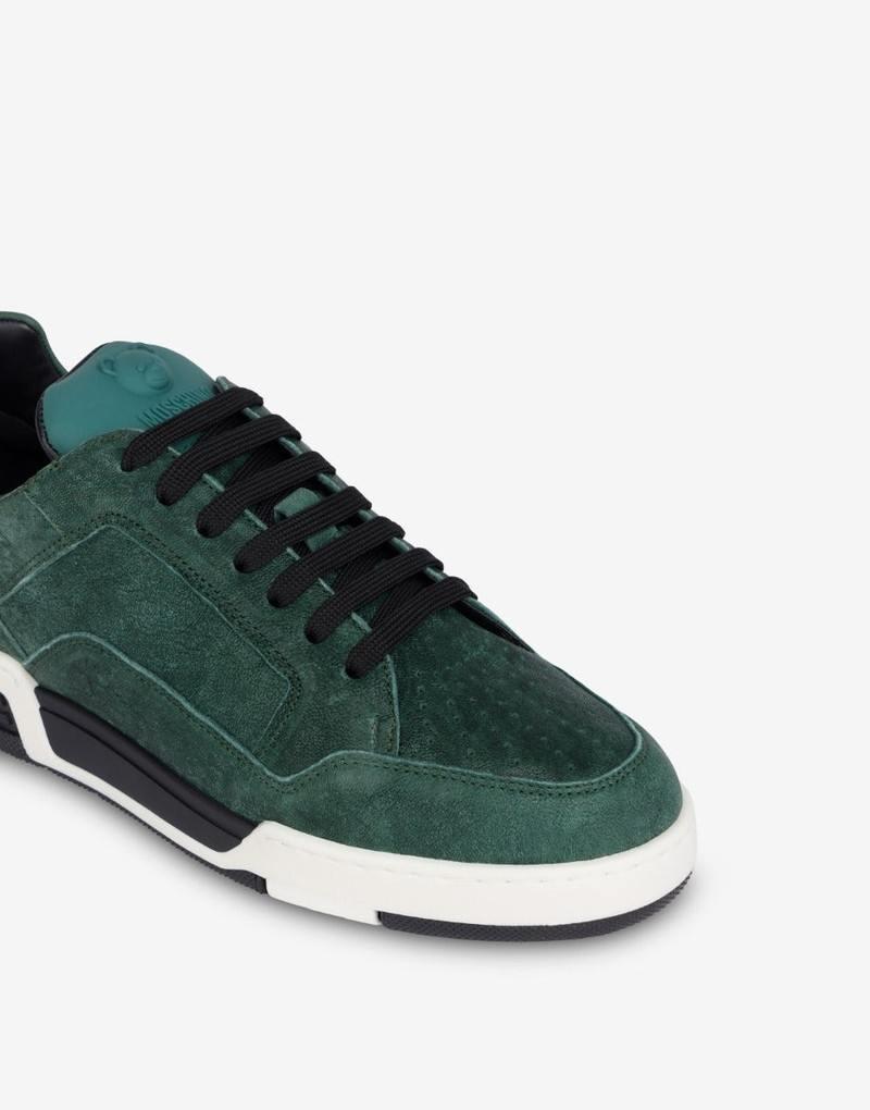 RUBBER TEDDY BEAR NAPPA LEATHER STREETBALL SNEAKERS 3