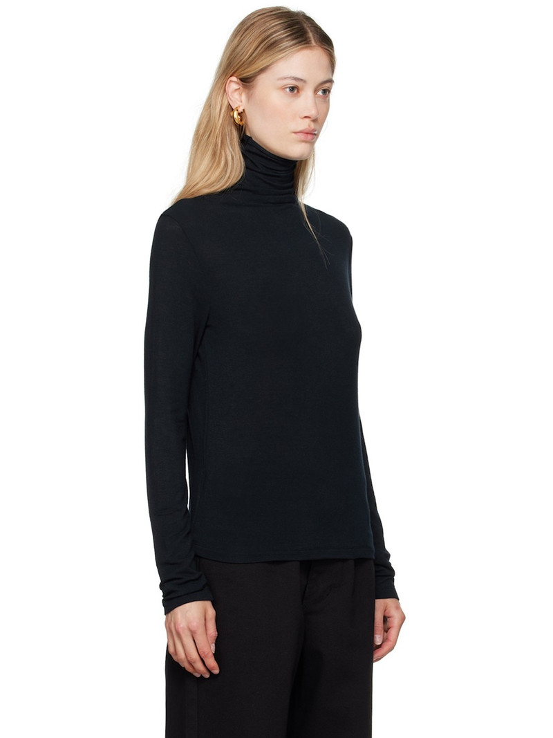 LE17SEPTEMBRE Navy Semi-Sheer Turtleneck outlook