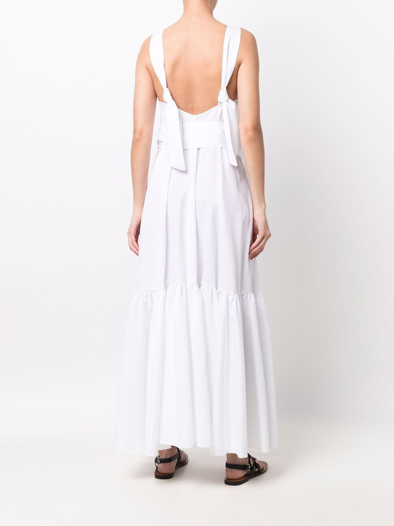 panelled tied-waist dress 4