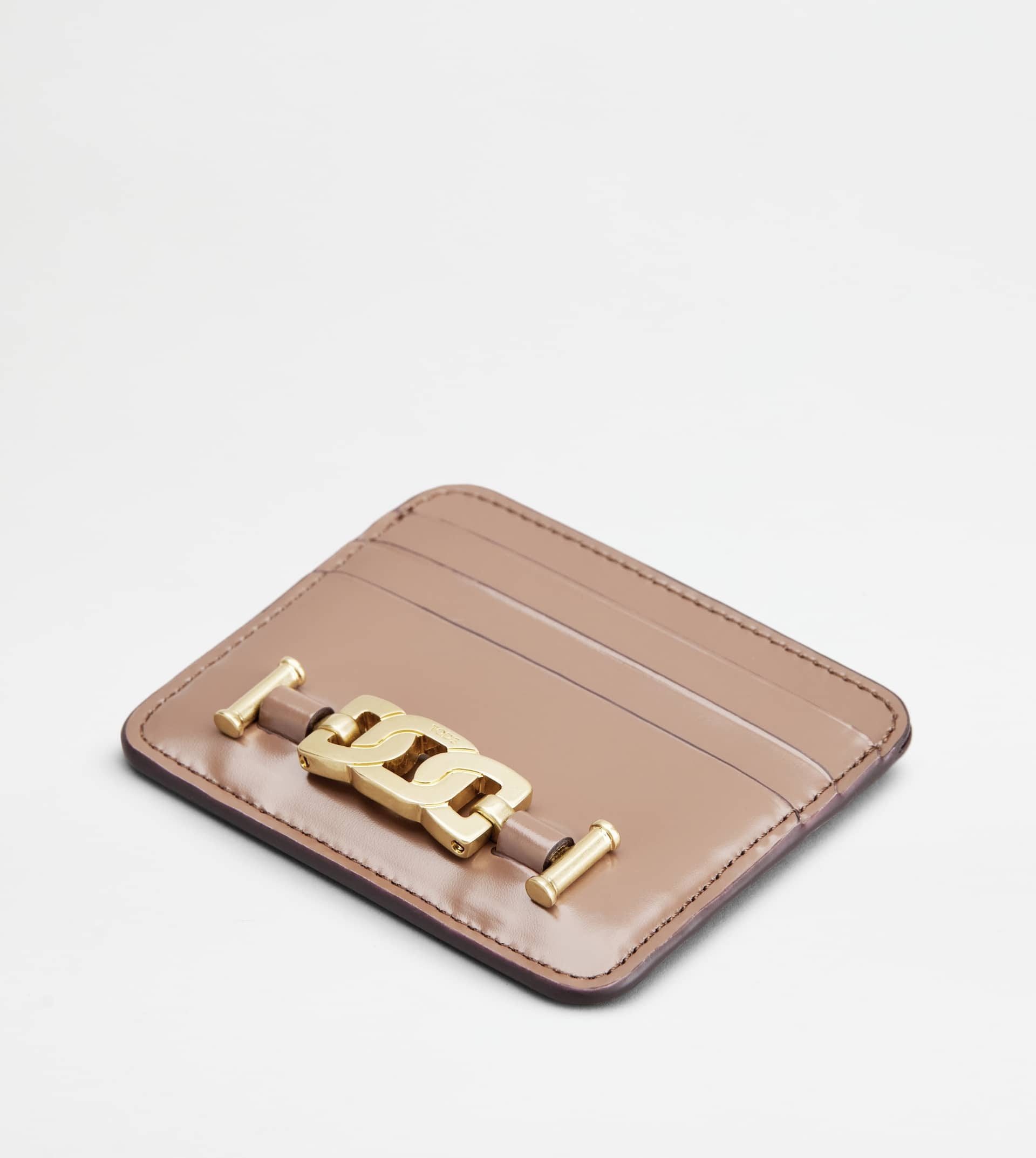KATE CREDIT CARD HOLDER IN LEATHER - PINK - 3