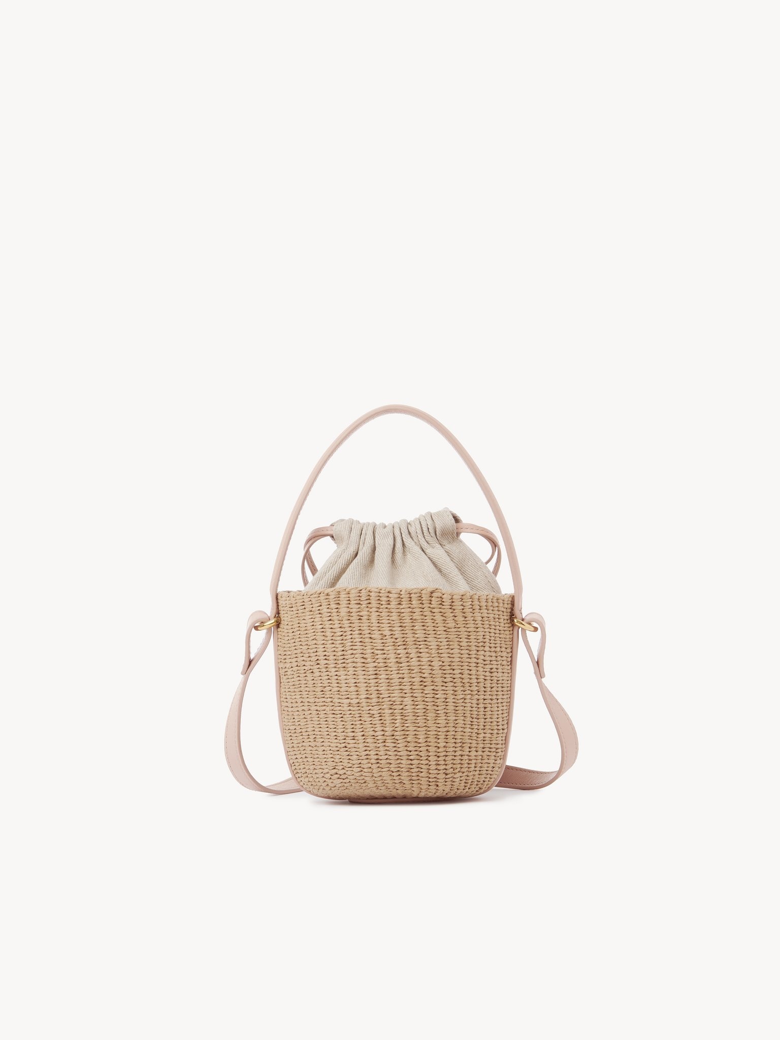 MINI HORSE MEDAL BASKET IN NATURAL FIBERS - 4
