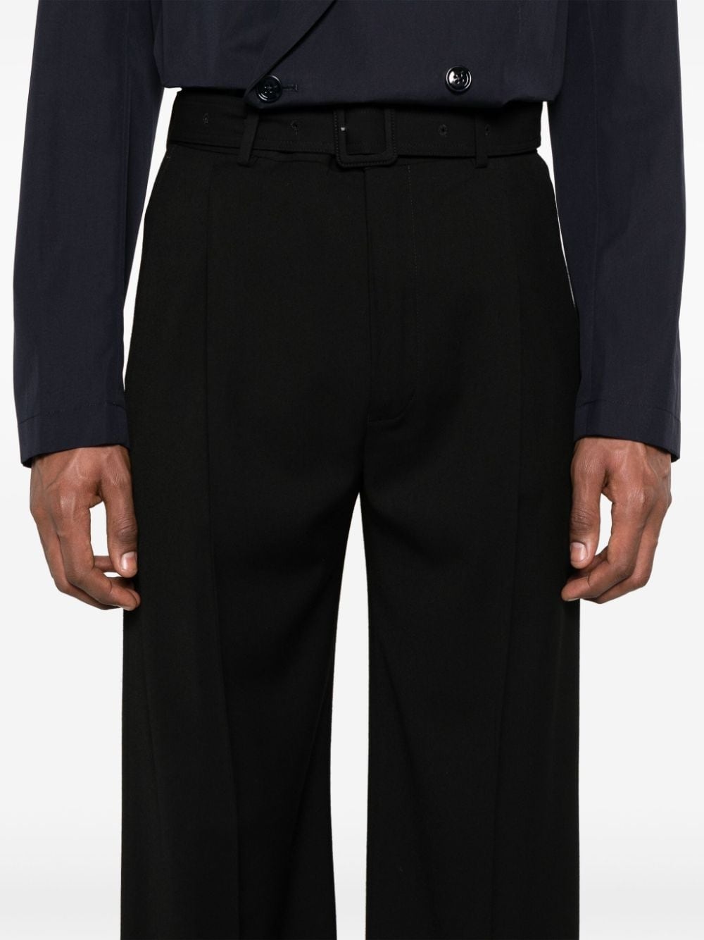 pleated wide-leg tailored trousers - 5