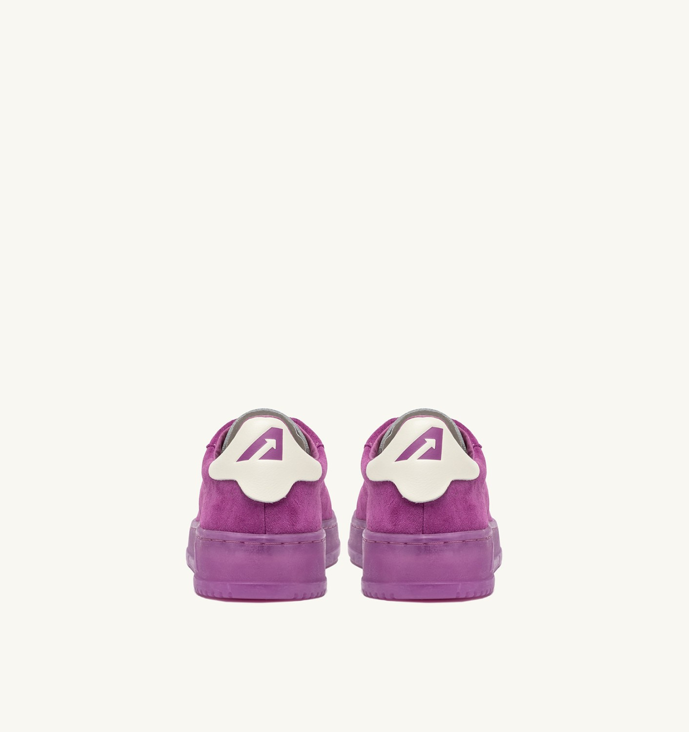 DALLAS LOW SNEAKERS IN MARSHMALLOW AND HYACINTH VIOLET SUEDE - 3
