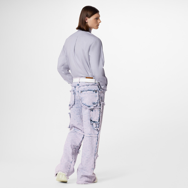 Wide Carpenter Trousers With Fringes 3