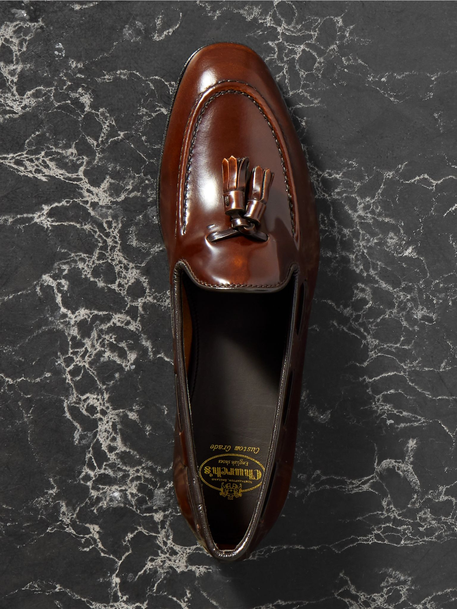 Maidstone tasseled leather loafers Brown - 5