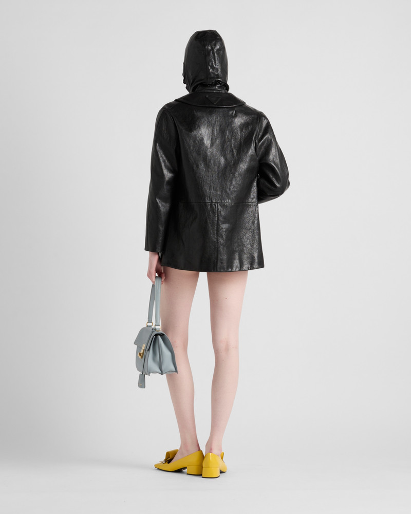 Leather caban jacket 5