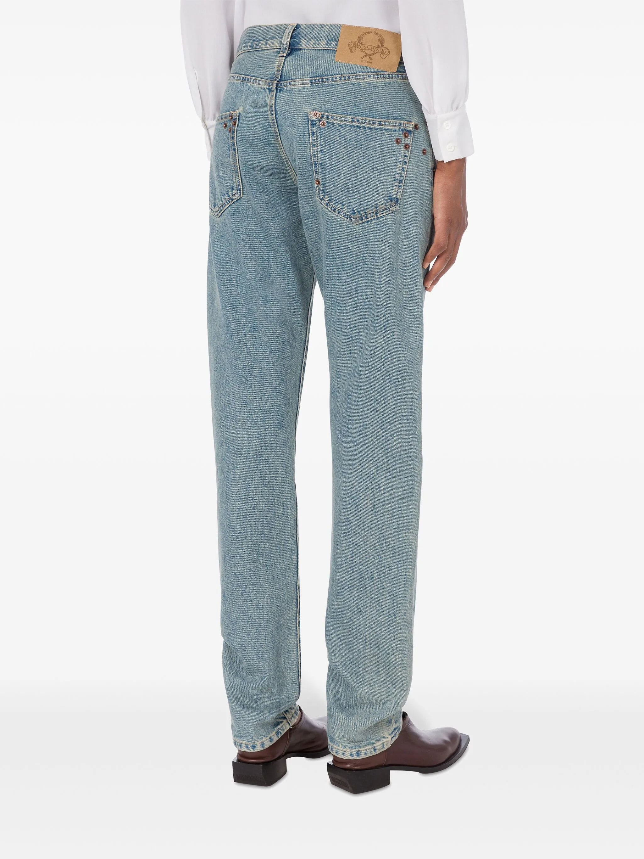 High-waisted Straight-leg Jeans - 3