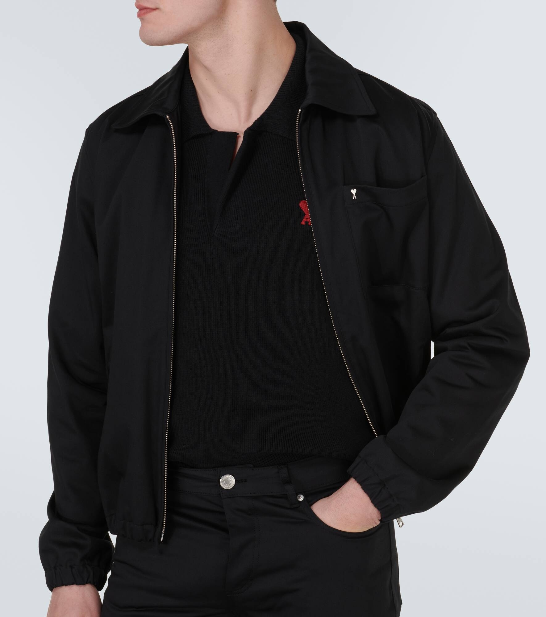 Ami De Cœur cotton-blend polo sweater - 5
