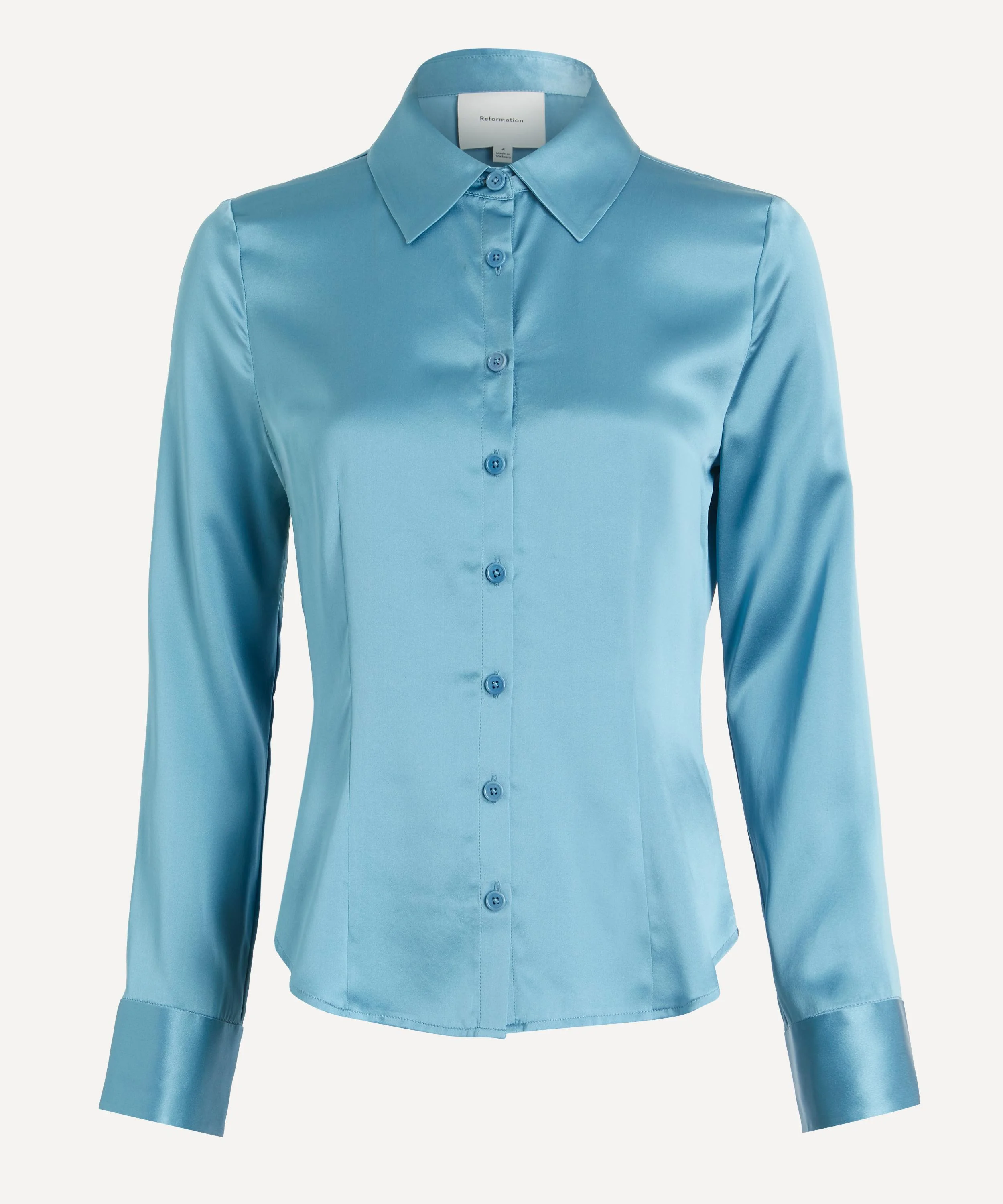 Raya Fitted Silk Shirt - 1