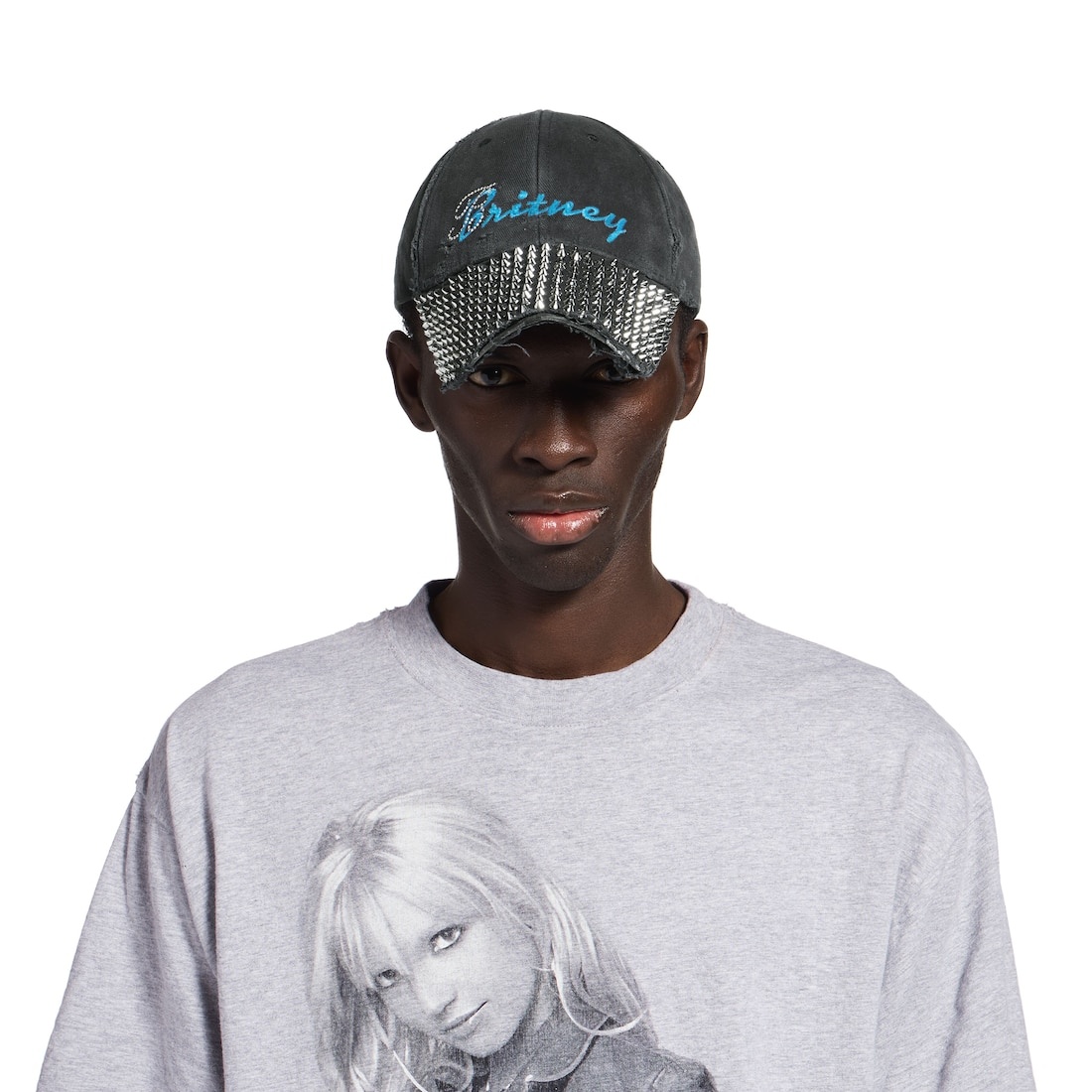 Balenciaga Music | Britney Spears Series Cap in Faded Black /blue - 5