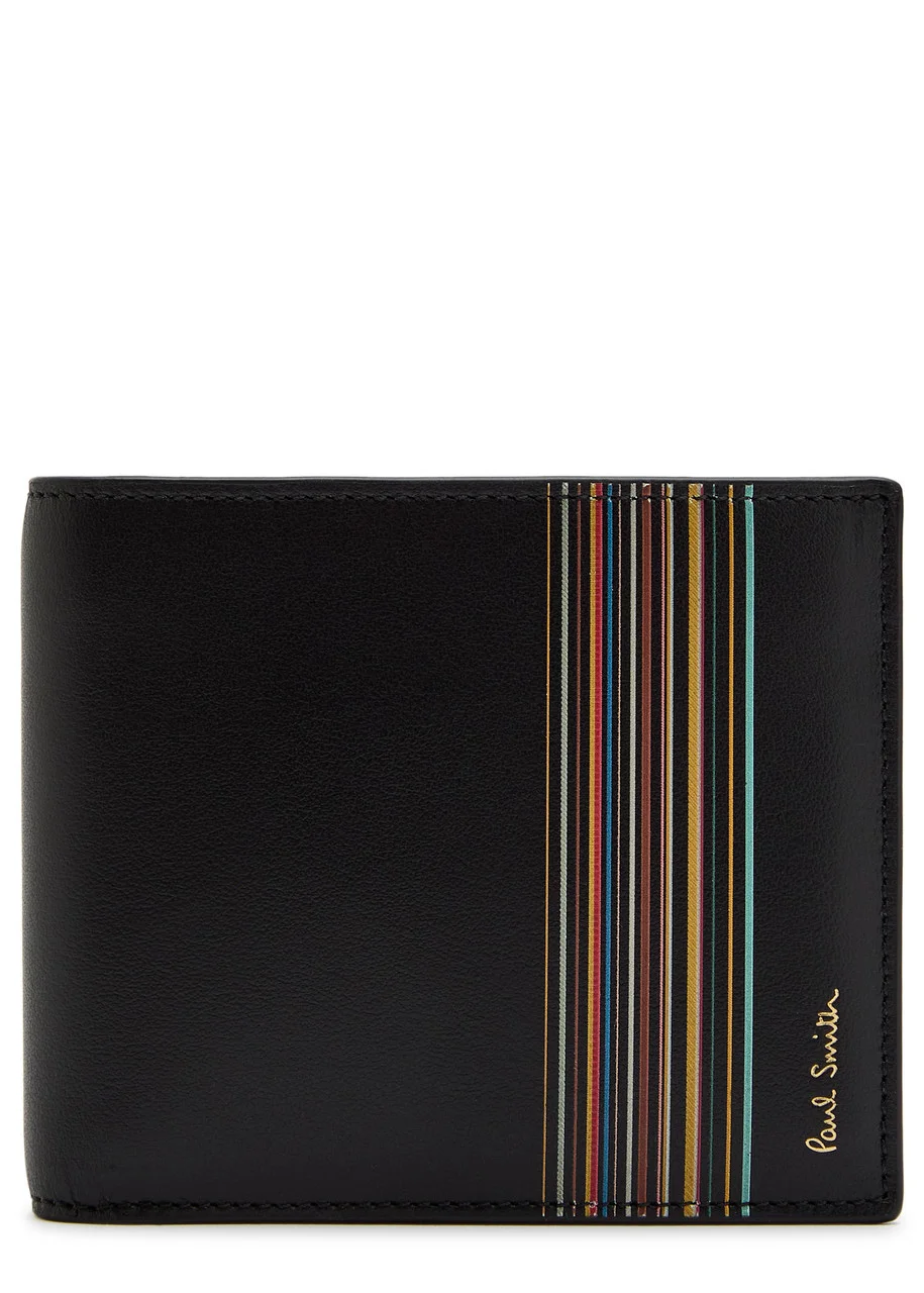 Paul Smith Signature Striped Logo Leather Wallet - 1
