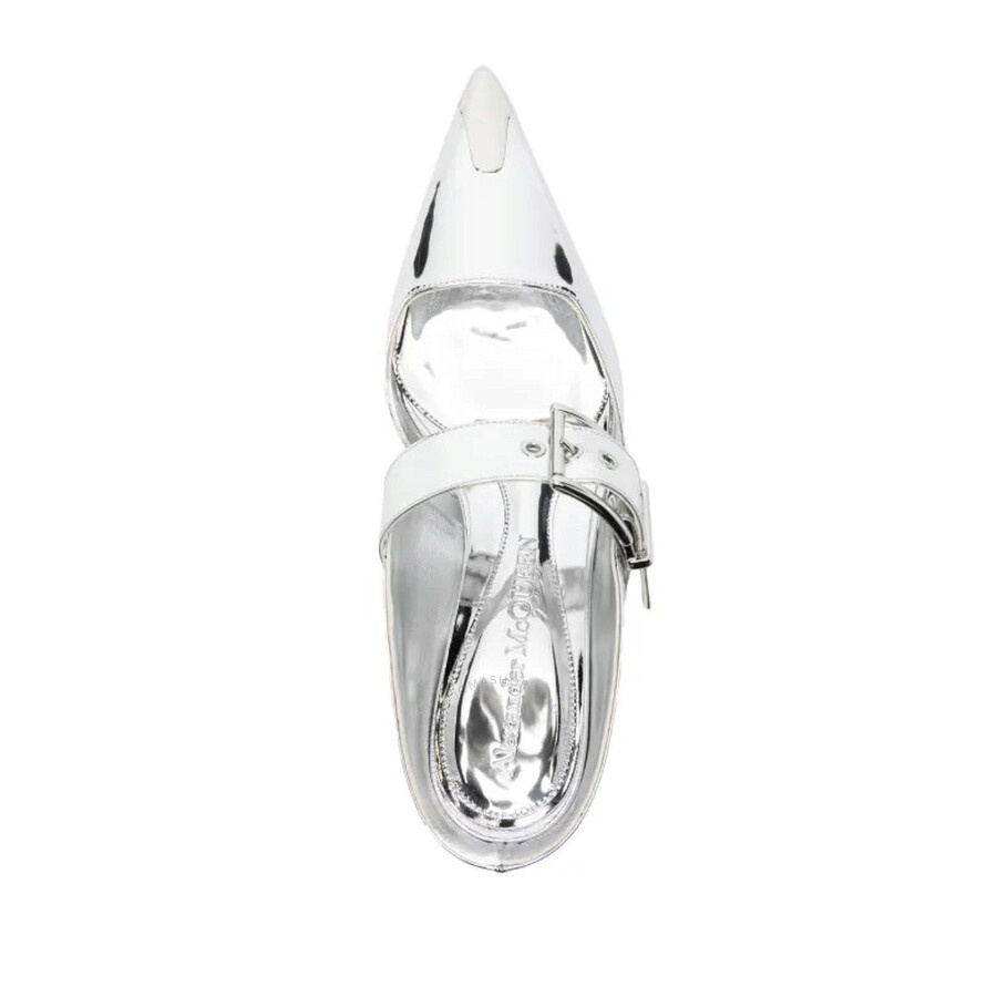 Alexander Mcqueen Punk 40mm Mirrored Mules - 3
