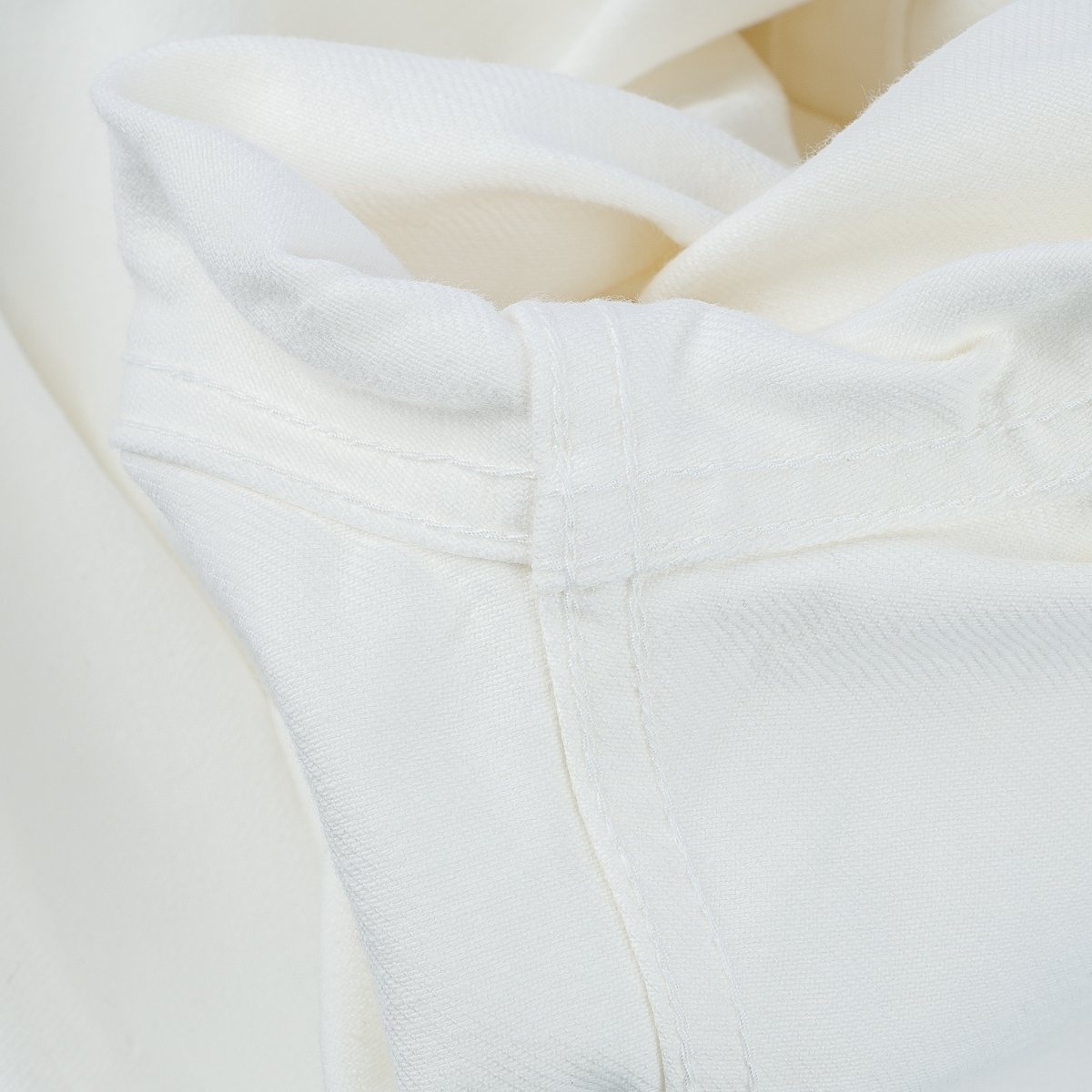IHSH-384-WHT 13.5oz Denim Western Shirt - White - 14