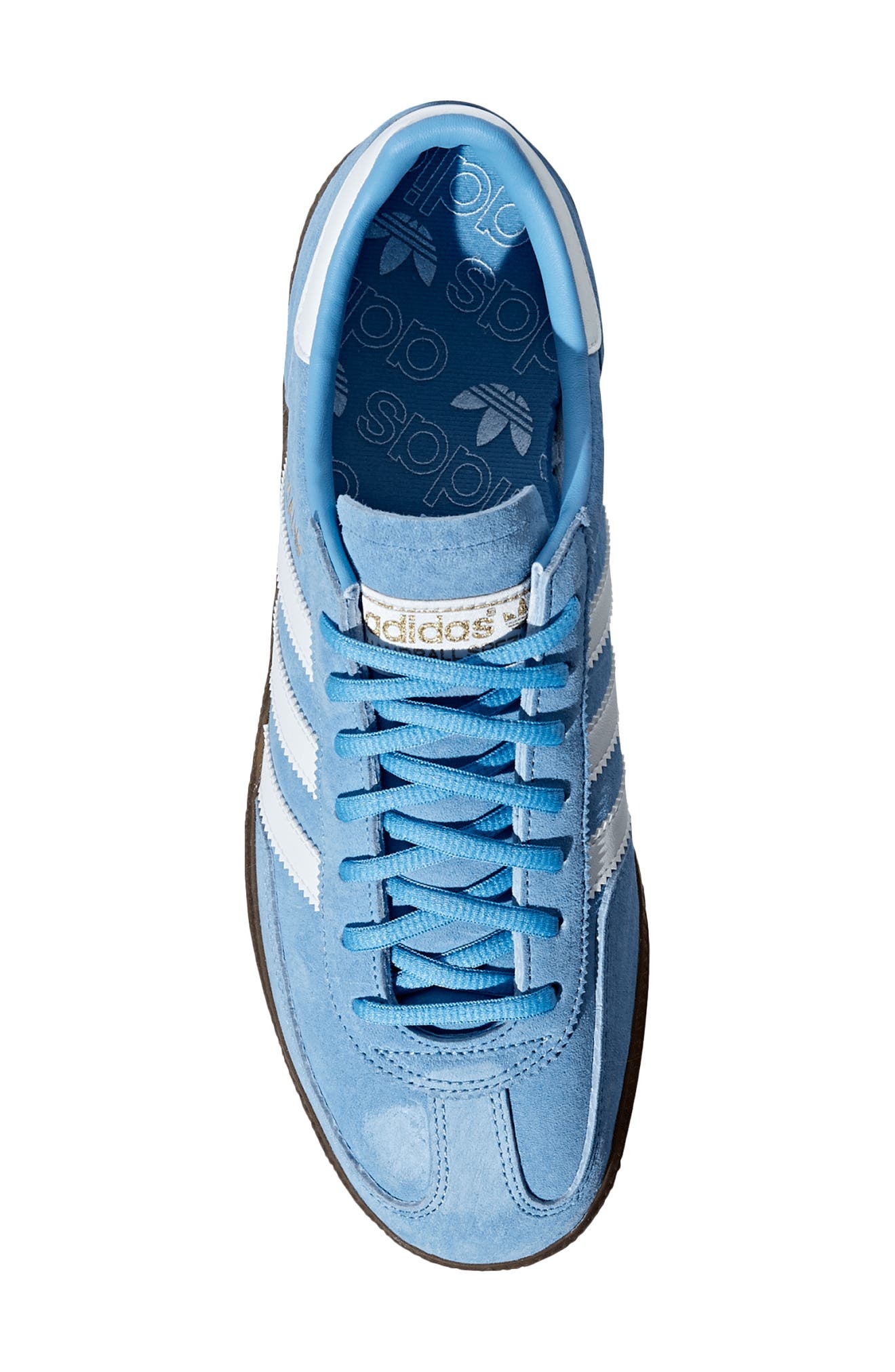 adidas Gender Inclusive Handball Spezial Sneaker in Light Blue/Ftwr White/Gum5 at Nordstrom - 4