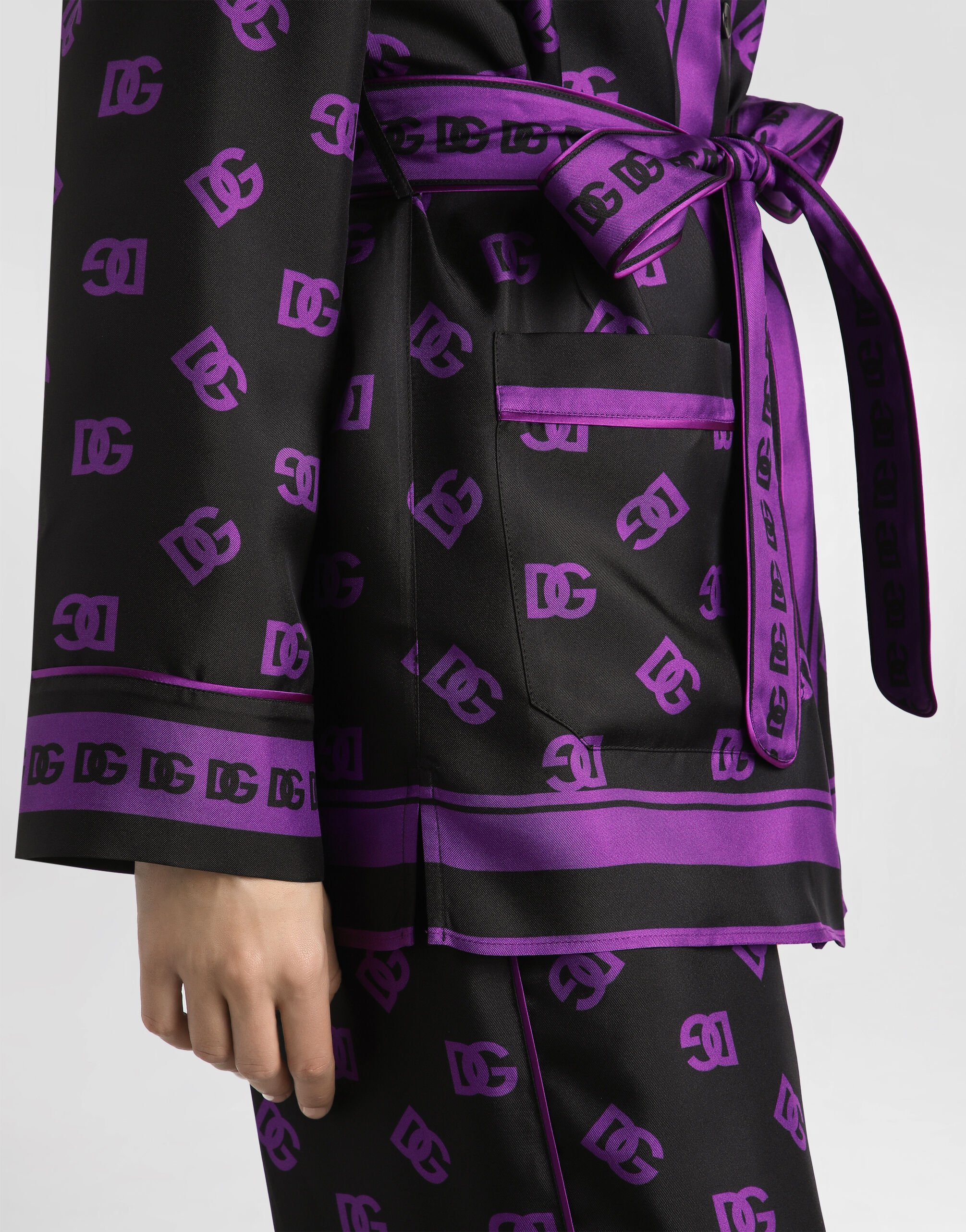 DG all-over print silk twill vanity shirt - 4