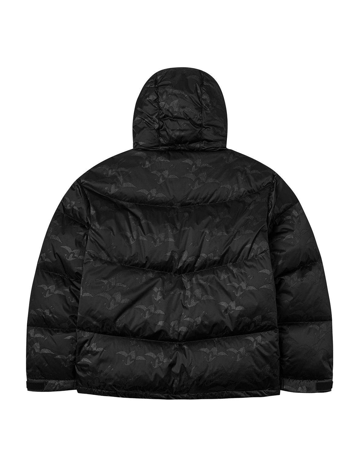 Allover Seagull Crane Jacquard Regular Fit Down Jacket - 2