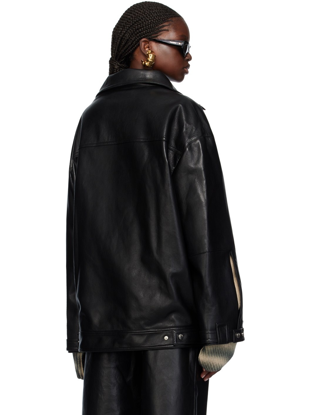 Black Silva Leather Jacket - 3