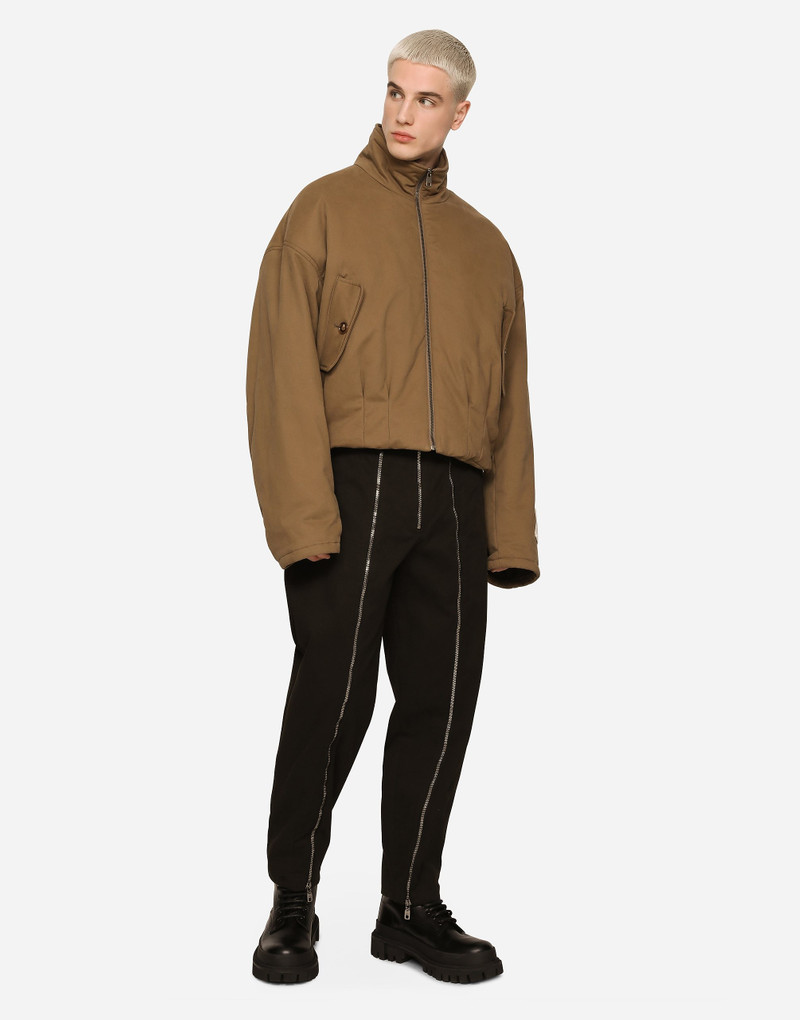 Dolce & Gabbana Padded washed stretch drill jacket outlook