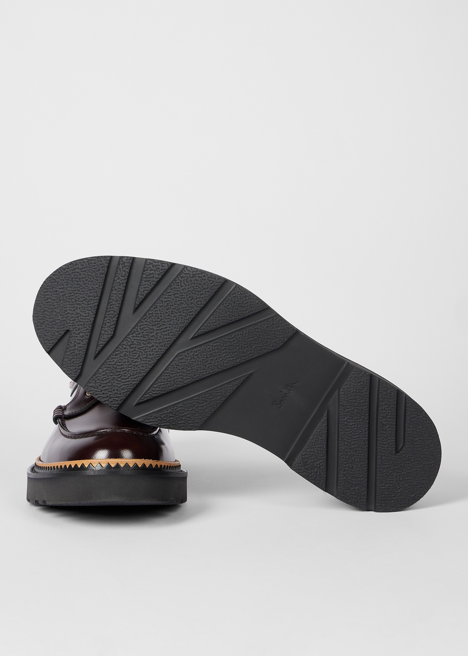 Bordeaux Leather 'Barca' Shoes - 5