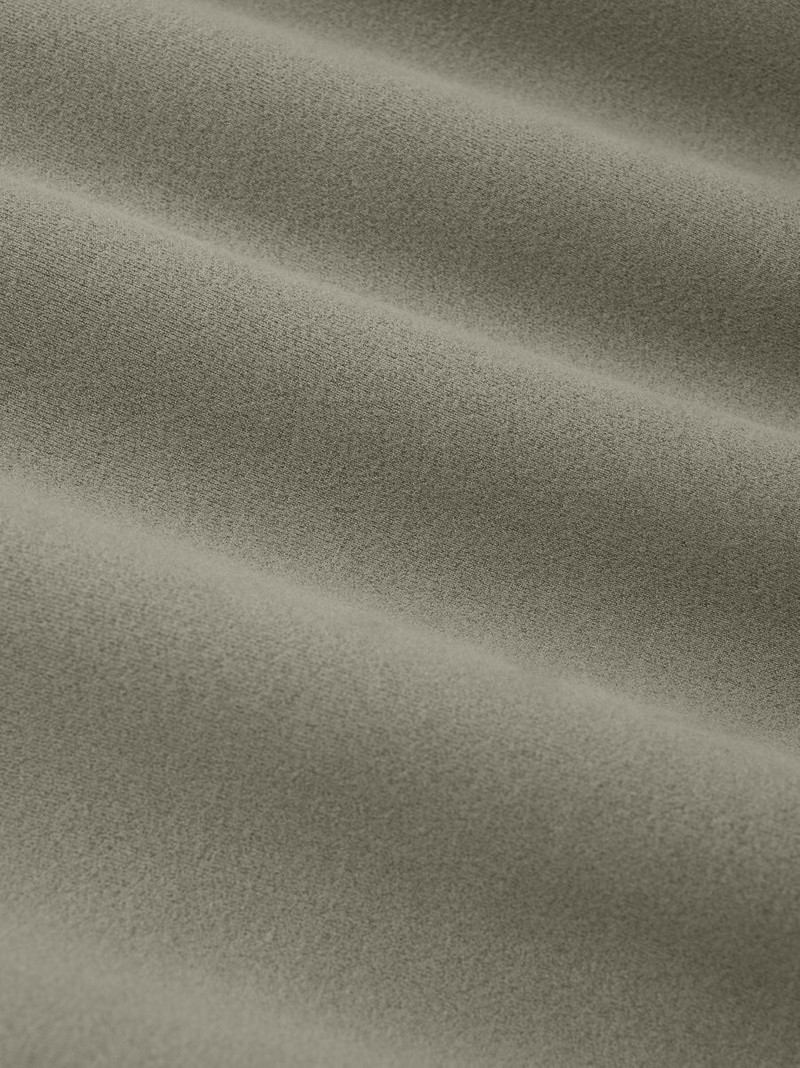 ESSENTIALS WOMENS SUEDE FLEECE MOCK NECK outlook