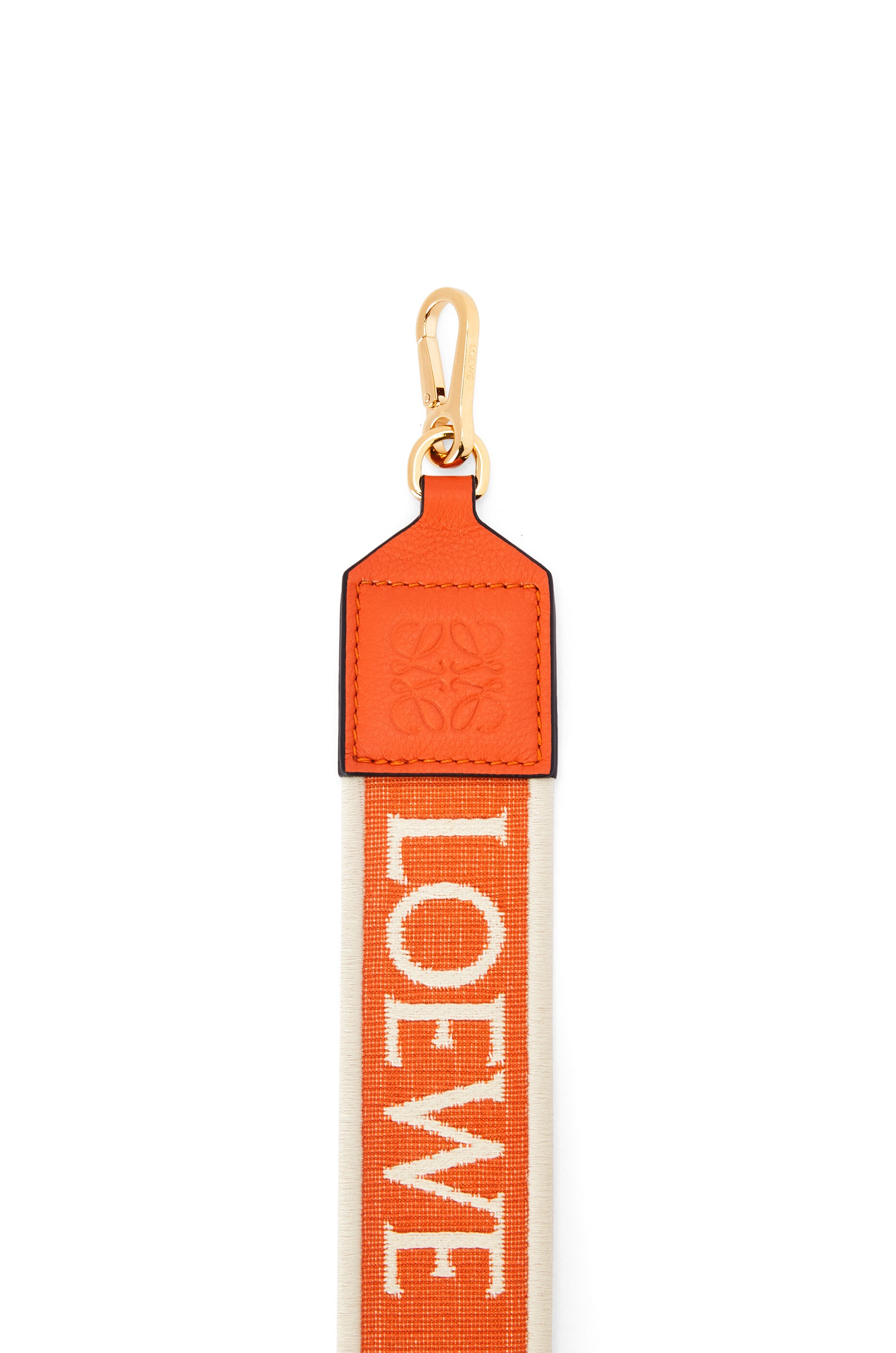 Anagram strap in jacquard and calfskin - 2