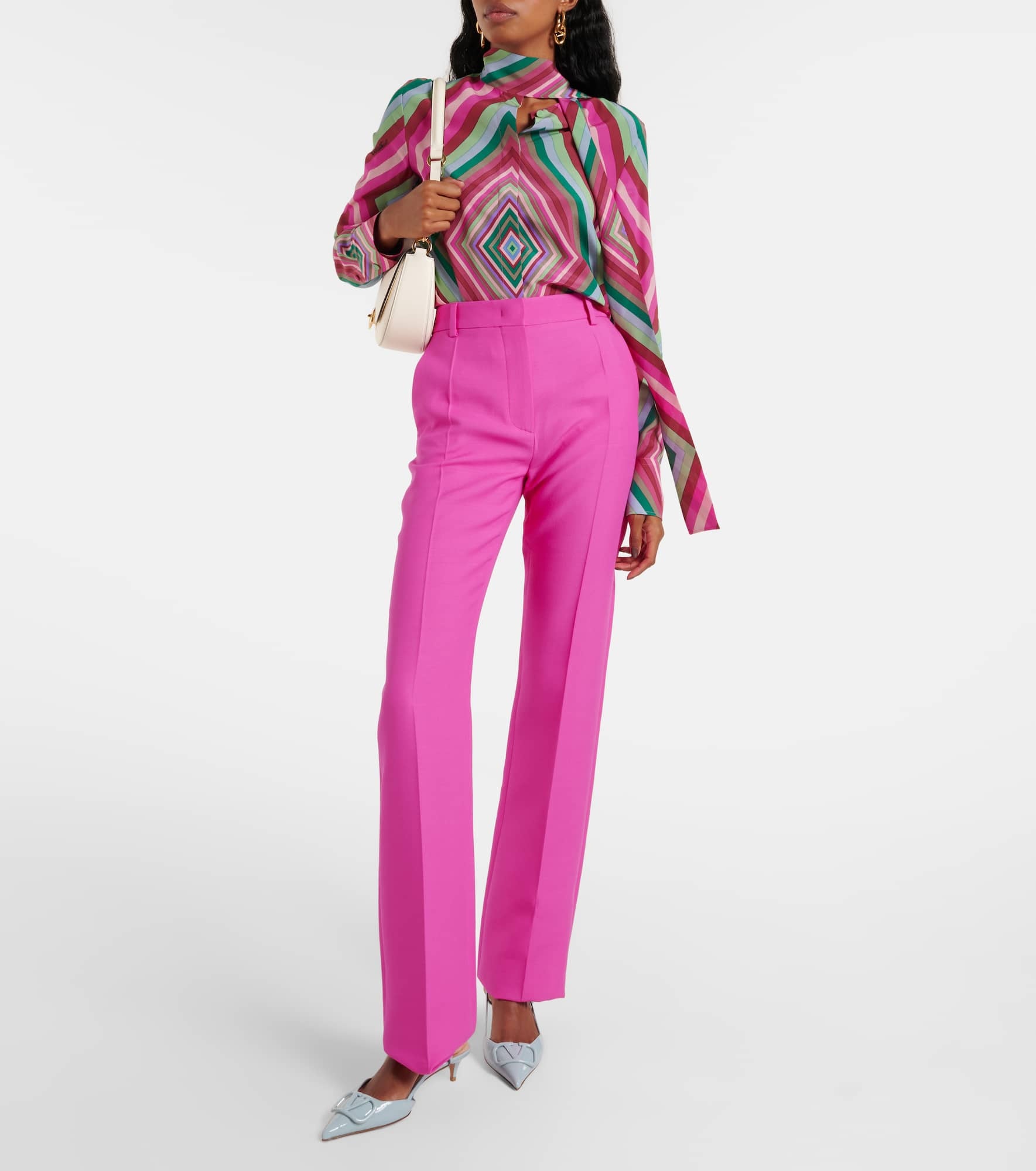 Crepe Couture flared pants - 2