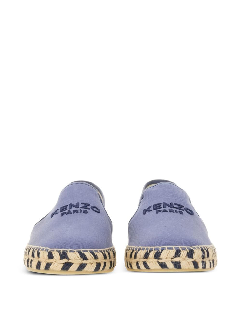 embroidered-logo cotton espadrilles - 4
