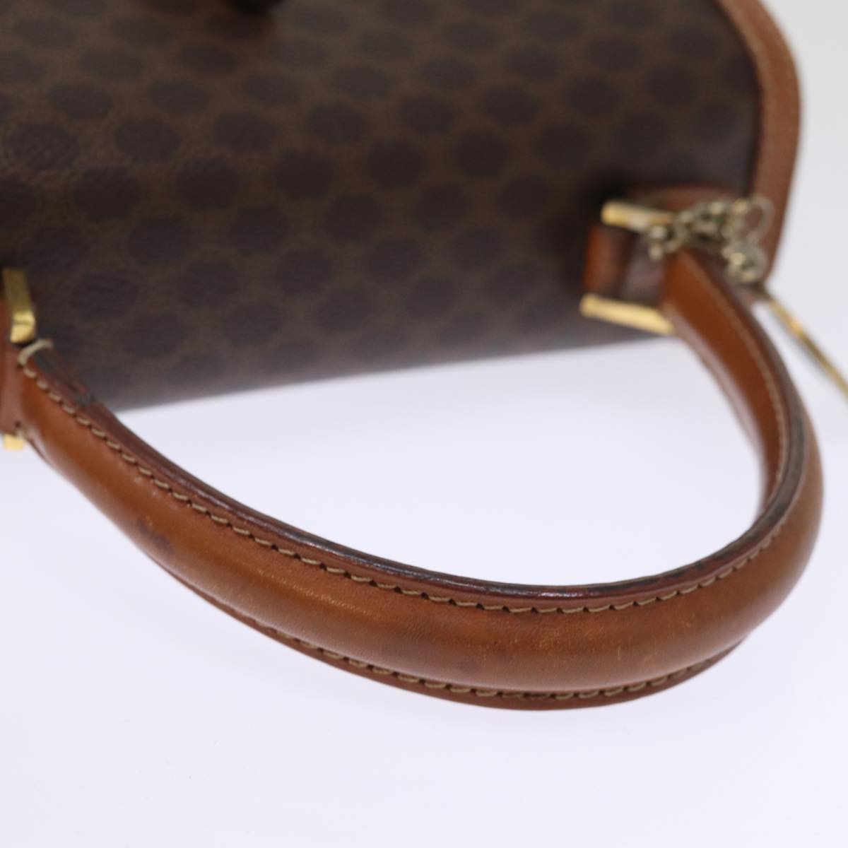 CELINE Macadam Canvas Hand Bag Pvc Brown - 7