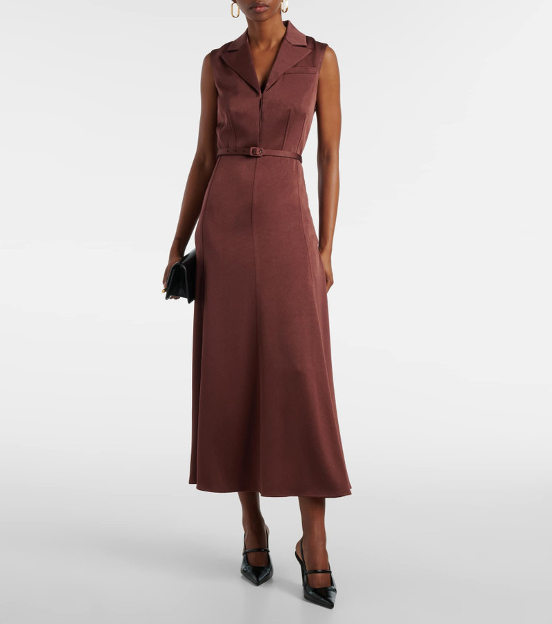 ROLAND MOURET Crêpe midi dress outlook