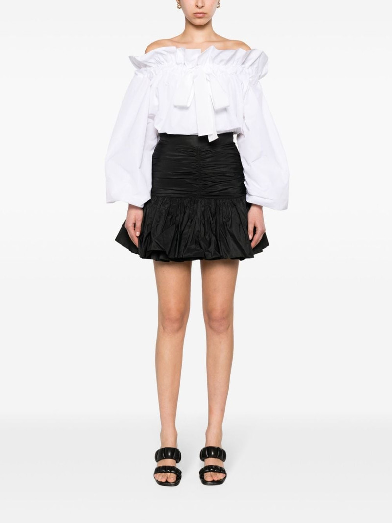 PATOU ruffled faille mini skirt outlook