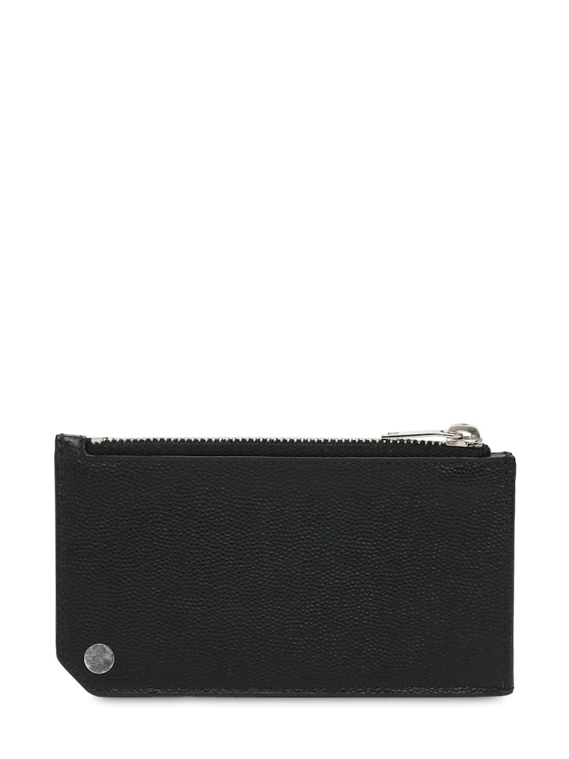 LEATHER ZIP CARD HOLDER - 3