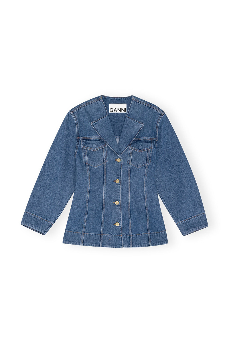 MID BLUE VINTAGE FITTED DENIM 블루 1