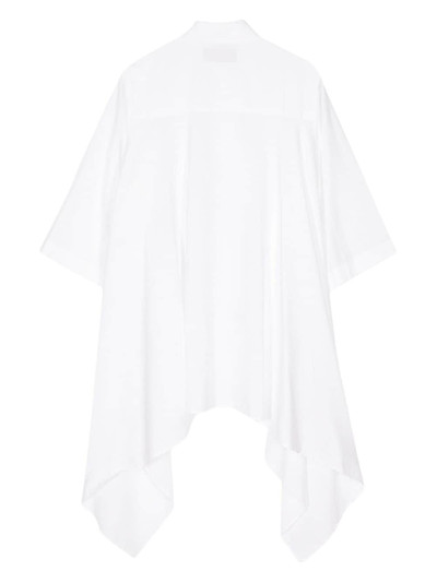 Yohji Yamamoto button-fastening asymmetric top outlook